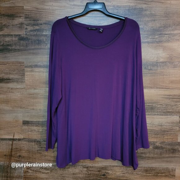 H By Halston A Line Tunic Top Size 2X Modal Soft Comfort Stretch Lagenlook - Picture 1 of 10